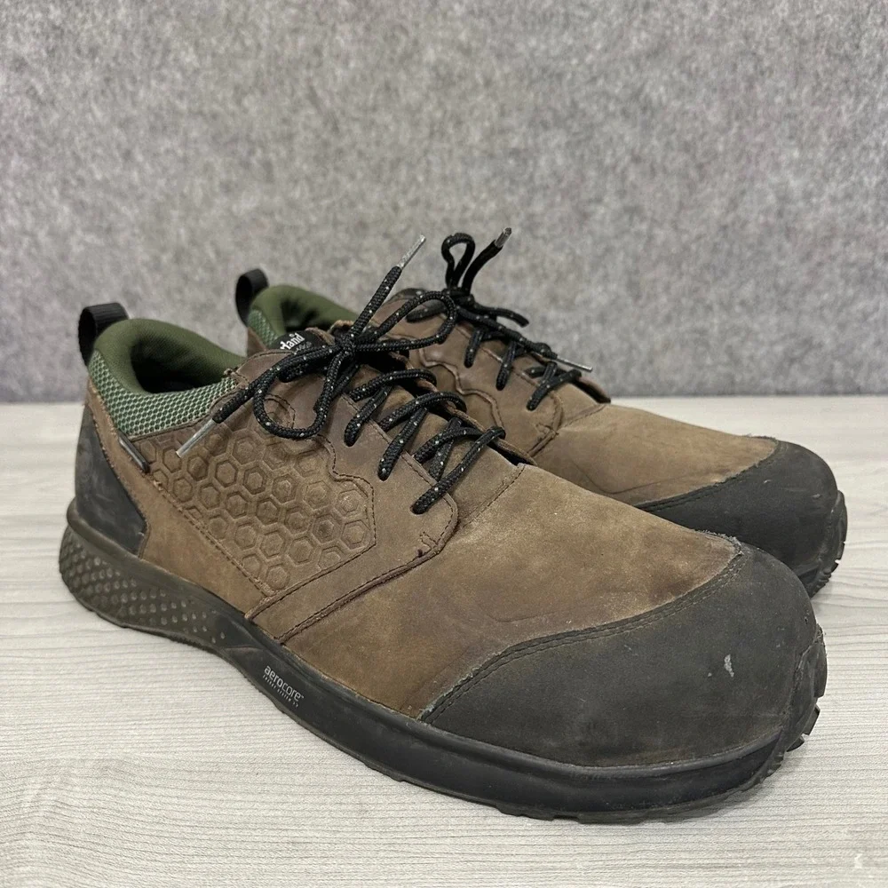 Timberland PRO Reaxion Composite Toe Waterproof‎ Work Shoes Mens 15 Brown